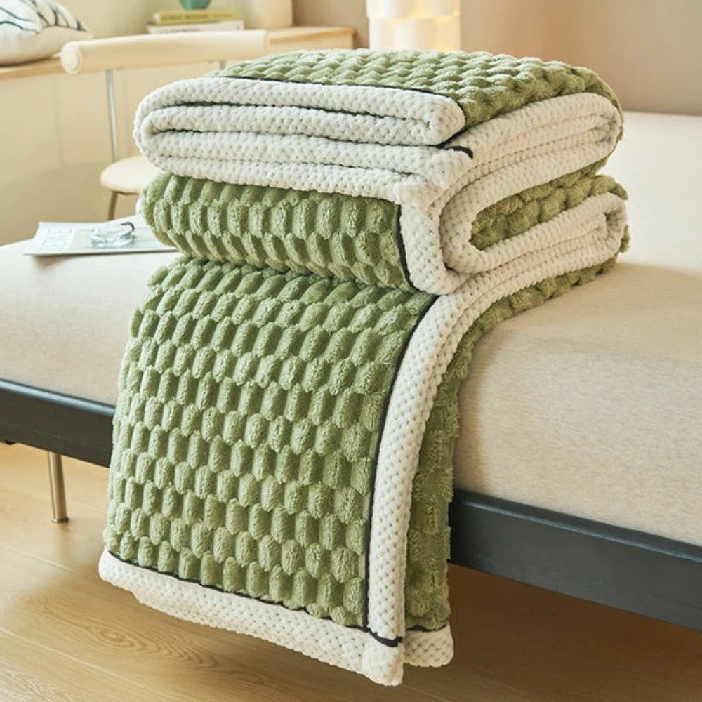 Kuscheldecke für Erwachsene Weich Atmungsaktiv Sherpa Fleece 150x200 cm 10