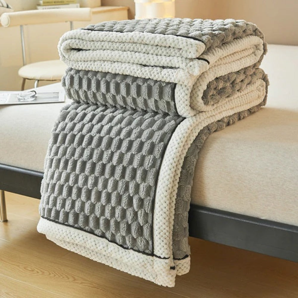 Kuscheldecke für Erwachsene Weich Atmungsaktiv Sherpa Fleece 150x200 cm 4