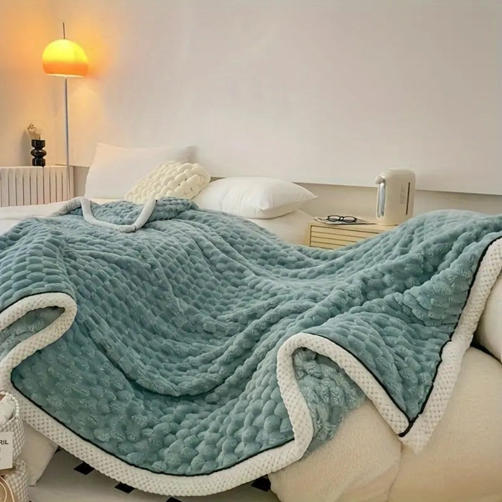 Kuscheldecke für Erwachsene Weich Atmungsaktiv Sherpa Fleece 150x200 cm 6