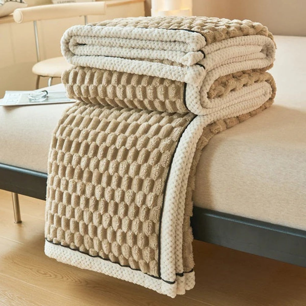 Kuscheldecke für Erwachsene Weich Atmungsaktiv Sherpa Fleece 150x200 cm 9