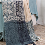 Kuscheldecke mit Fransen für Zuhause 100% Chenille Bohemian Design 5