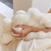 Kuschelige Fleece-Decke für Damen und Herren Luxuriöses Kunstfell Komfort 2