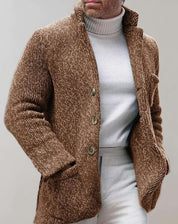 Mason | Stylisher Herrenpullover mit Knopfmuster