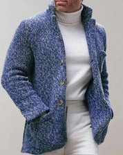 Mason | Stylisher Herrenpullover mit Knopfmuster