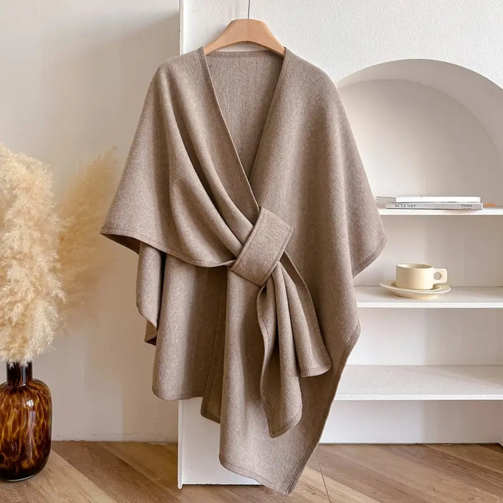 Luxuriöser Poncho-Winddichter Schalmantel 0