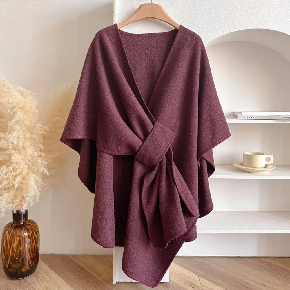 Luxuriöser Poncho-Winddichter Schalmantel 1
