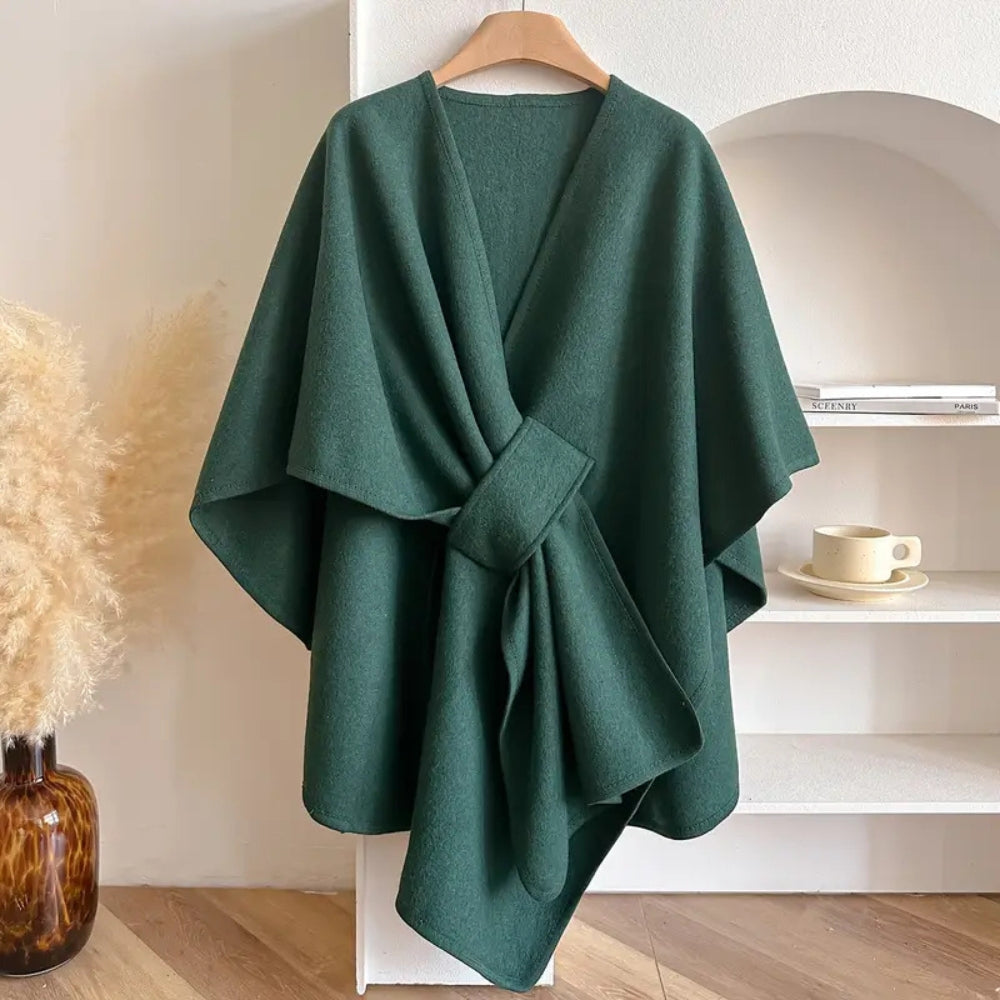 Luxuriöser Poncho-Winddichter Schalmantel 3