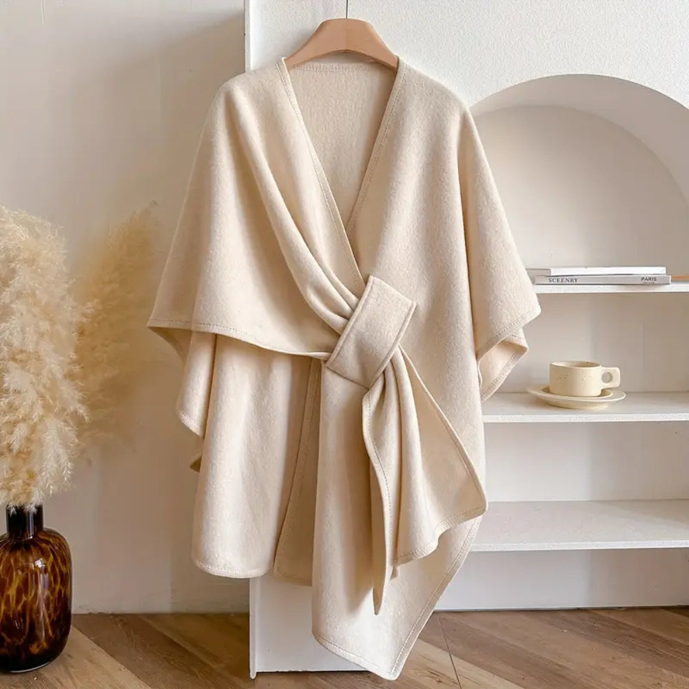 Luxuriöser Poncho-Winddichter Schalmantel 4