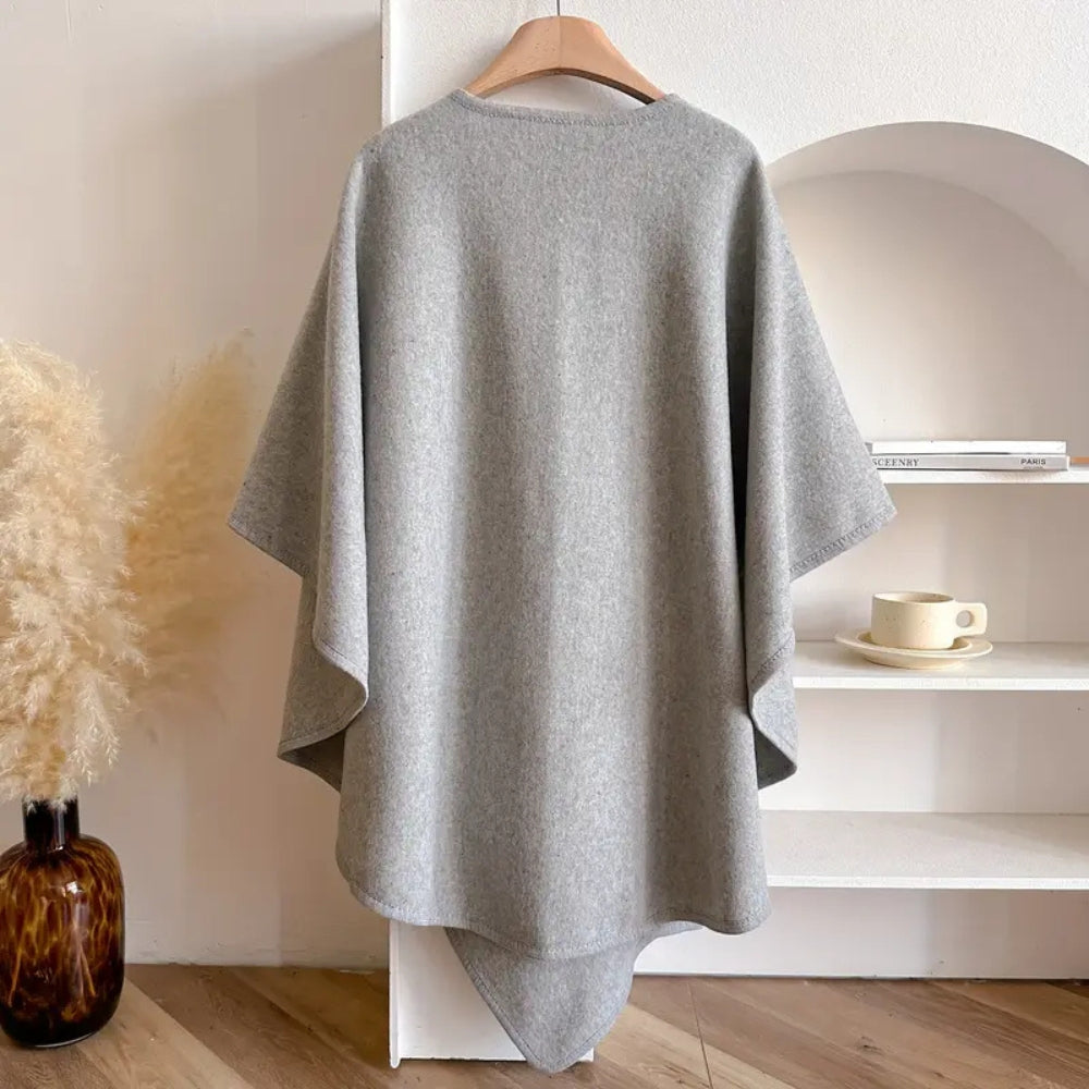 Luxuriöser Poncho-Winddichter Schalmantel 8
