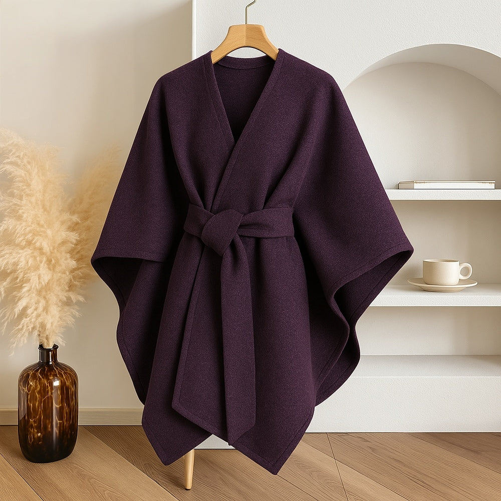 Luxuriöser Poncho-Winddichter Schalmantel 9