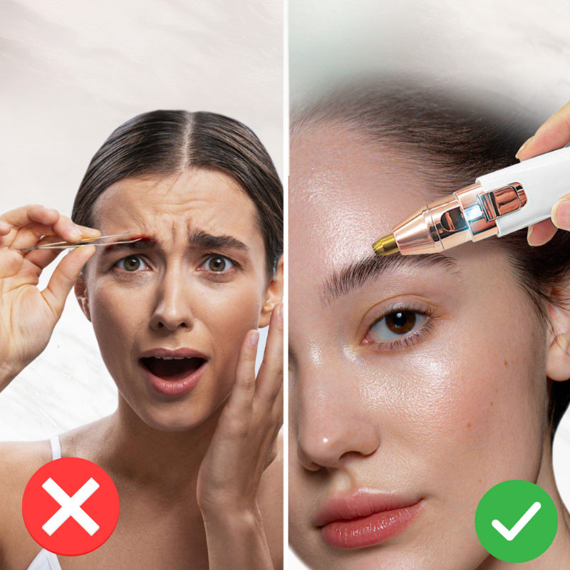 Makellosesbrow - Dual -Trimmer für Brauen und Gesicht im weißen Design 2