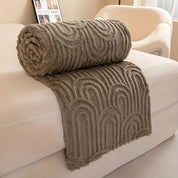 Moderne Plüschdecke für Zuhause aus Mikrofaser 0