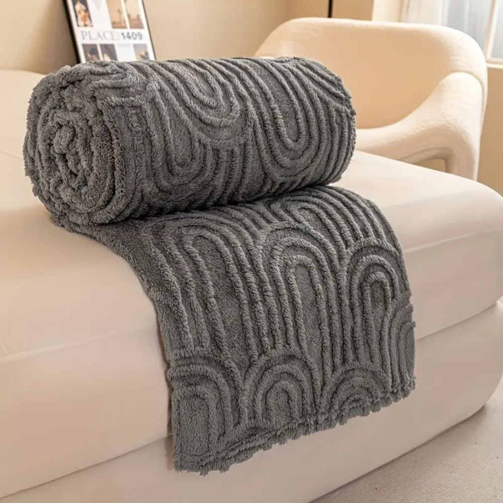 Moderne Plüschdecke für Zuhause aus Mikrofaser 7