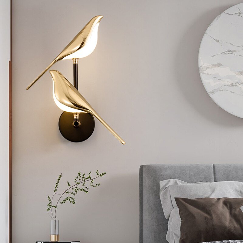 MrBird | Moderne Wandleuchte in Vogelform 6