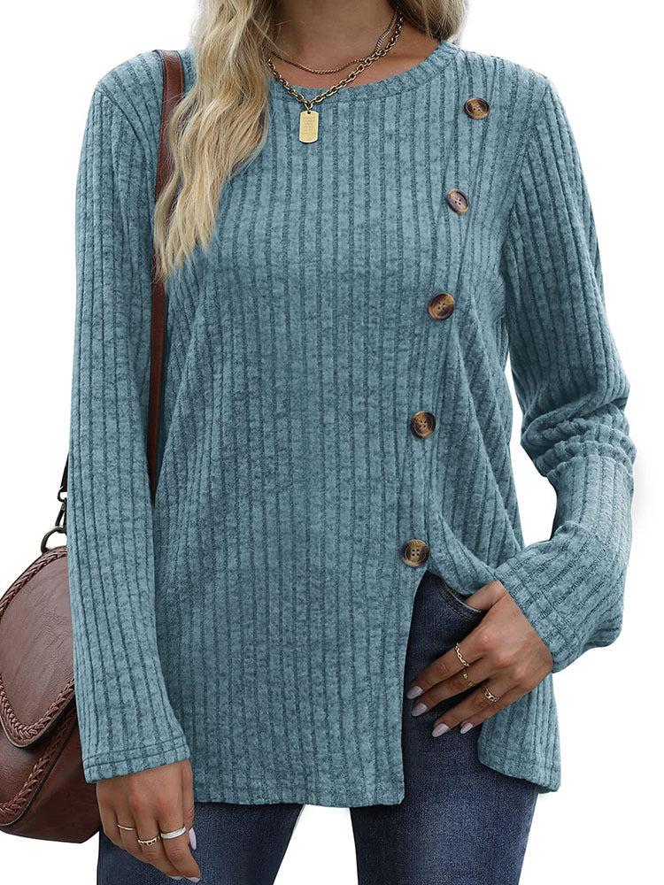 Keisha | Elegantes und Lässiges Winteroberteil mit Knopfleiste für Damen
