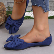 Lena | Spitz-Zehen Ballerinas – Femininer Look mit Schleife