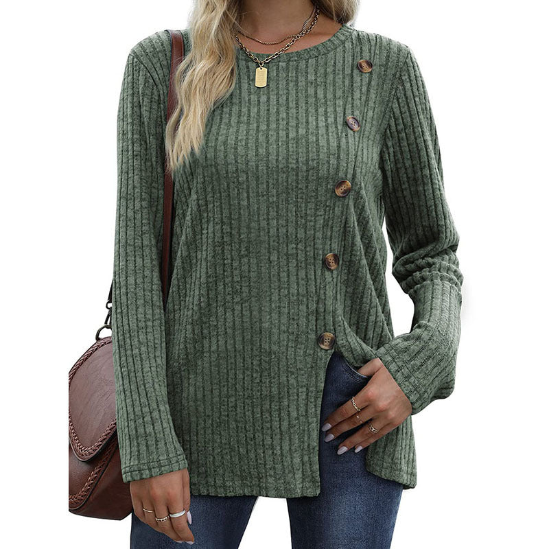 Keisha | Elegantes und Lässiges Winteroberteil mit Knopfleiste für Damen