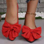 Lena | Spitz-Zehen Ballerinas – Femininer Look mit Schleife