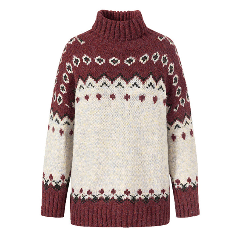 Joy | Kuscheliger Weihnachtspullover im Vintage-Design für Damen