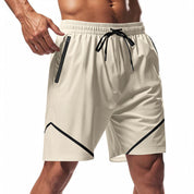 Herren -sportliche Shorts - schneller trockener, leichter Stoff - lose Passform - Knielänge - Reißverschluss in Taschen-6