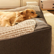 Orthopädisches Hundekissenbett – Großes, dickes Hundebett mit Nackenstütze und abnehmbarem, waschbarem Bezug 4