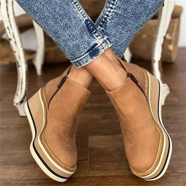 Plateau-Keilstiefeletten für Damen – Stylisch & Bequem 0