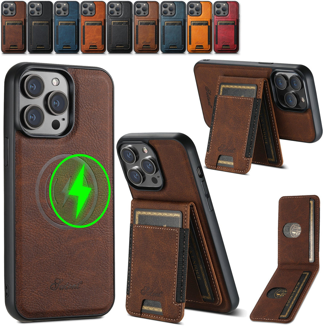 PremiumLeather – Leder-Telefonhülle mit Kartenhalter und MagSafe-Kompatibilität 1