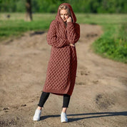 Keli  | Kuscheliges Langstrick-Kapuzen-Cardigan für kalte Tage