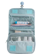 Nadia Helleblaue Reise-WC-Tasche mit praktischem Haken