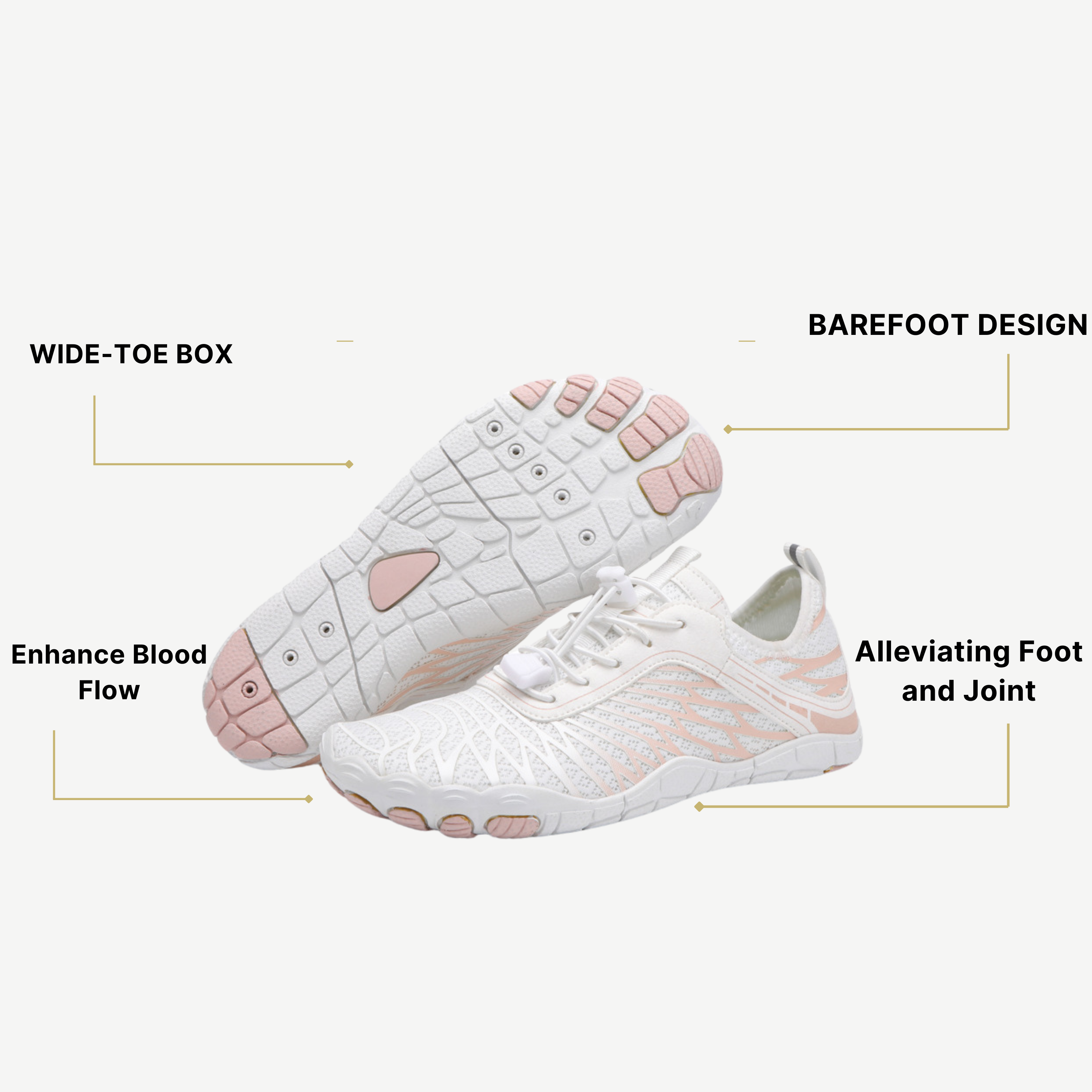 Rutschfeste Barfußschuhe für gesunde Füße (Unisex) 1