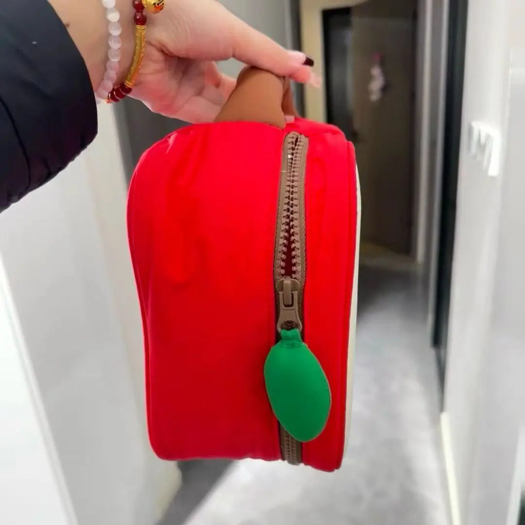 Yasmin | Apfelformige Kosmetik-Make-up Reisetasche