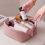 Hadlee | Damen Multifunktionale PU-Leder Kosmetik Make-up Kulturbeutel