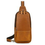 Mason | Herren Retro Echte Ledertasche Anti-Diebstahl Umhängetasche Brusttasche