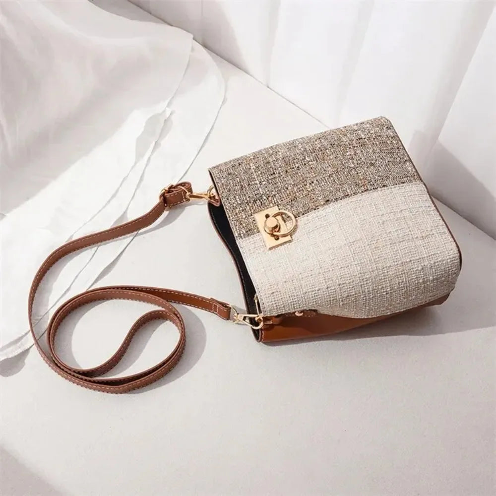 Maya | Kleine Farbblock Crossbody Sling Bucket Tasche
