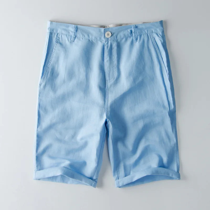  Herren -Gelegenheitsshorts - Wattestäbchenmischung - entspannte Passform - Knielänge mit Taschen-1