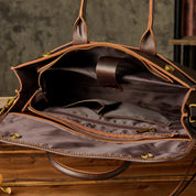 Liam | Herren Echte Leder Business Aktentasche Crossbody Messenger Tasche