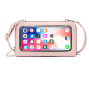 Celia | RFID-blockierender Touchscreen Crossbody Reisepasshalter Reisegeldbörse