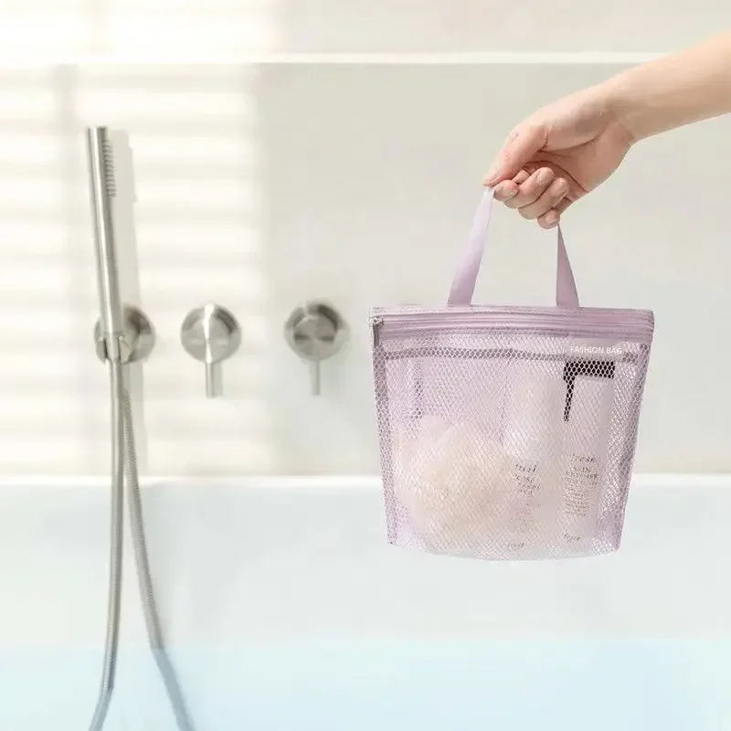 Eliza | Leichter Mesh Kulturtasche für die Dusche