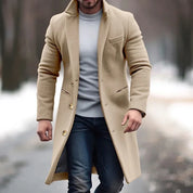 RALPH | Eleganter Langmantel für Herren mit Knöpfen und Kragen