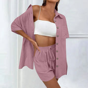 Kirra | Bequemes lockeres Oberteil und lässiges Shorts-Set