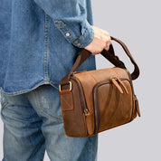 Kai | Herren Vintage Leder Crossbody Sling Reisetasche