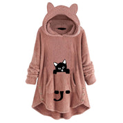 Fiona | Gemütlicher Kapuzenpullover mit Katzenohren