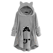 Fiona | Gemütlicher Kapuzenpullover mit Katzenohren