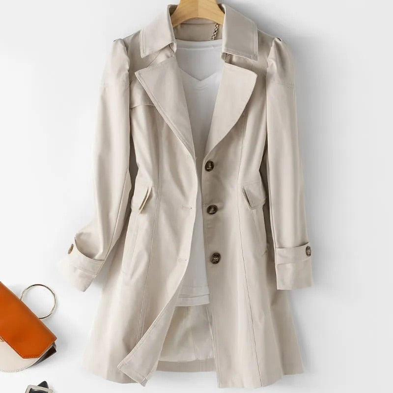 ELENA | Klassischer und Lässige Übergangsjacke Damen - Trenchcoat style