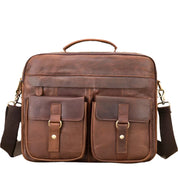 Max | Echte Leder Aktentasche Crossbody Messenger Reisehandtasche