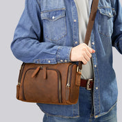 Kai | Herren Vintage Leder Crossbody Sling Reisetasche