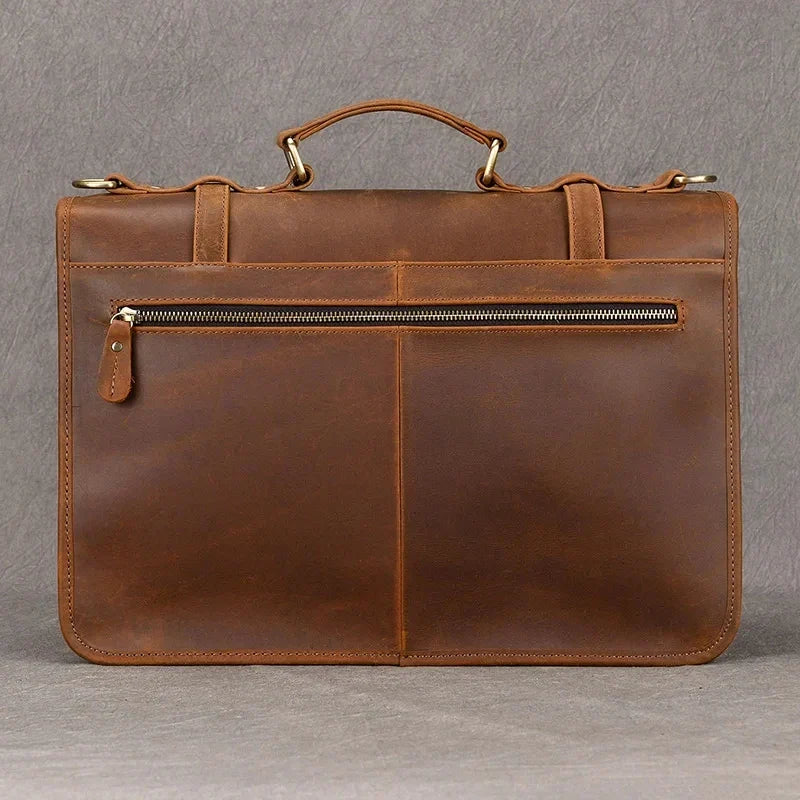 Daniel | Herren Leder Crossbody Messenger Laptoptasche Reisetasche