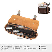 Oliver | Herren Casual Leder Crossbody Umhängetasche