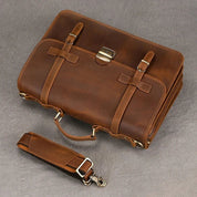Daniel | Herren Leder Crossbody Messenger Laptoptasche Reisetasche