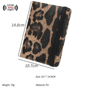 Carly | Leichter Reisepasshalter mit Leopardenmuster Reisebrieftasche